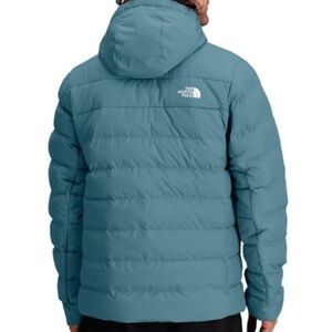 The North Face Blue Puffer Men’s Aconcagua 3 Hoodie Size Large Algae Blue